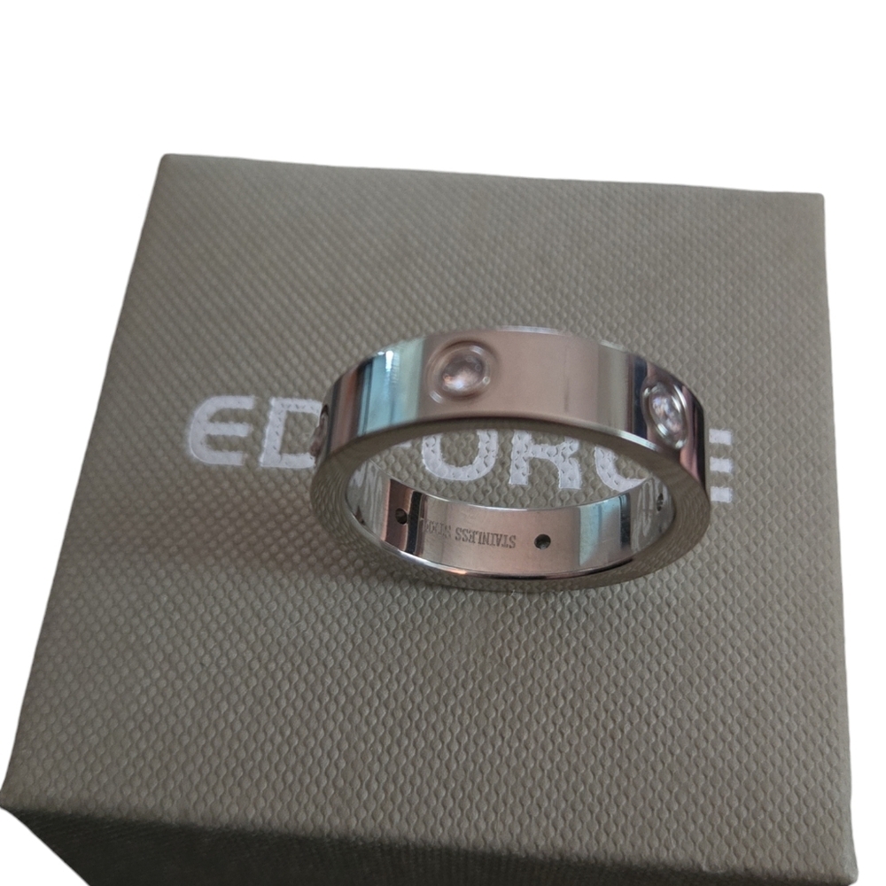 Edforce stainless steel ring size 11